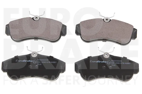 Professionale EUROBRAKE 5502222220 - Kit pastiglie freno, Freno a disco ATP Autoricambi