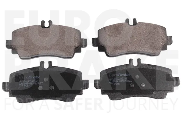 Popolare EUROBRAKE 5502223333 - Kit pastiglie freno, Freno a disco ATP Autoricambi