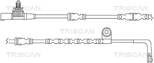 Solo Oggi TRISCAN 8115 17012 - Contatto segnalazione, Usura past. freno/mat. d‘attrito ATP Autoricambi