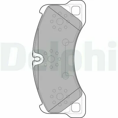 Bestseller DELPHI LP2117 Kit Pastiglie Freno, Freno a Disco