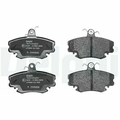 DELPHI LP885 Kit Pastiglie Freno, Freno a Disco Popolare