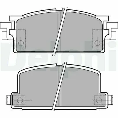 DELPHI LP462 Kit Pastiglie Freno, Freno a Disco Ultimissimo Modello