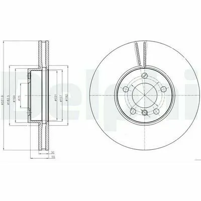 DELPHI BG9061 Disco Freno Occasione