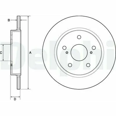 DELPHI BG4183C Disco Freno Miglior Prezzo