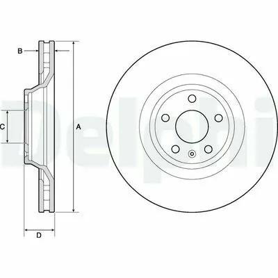 Saldi DELPHI BG9955 Disco Freno