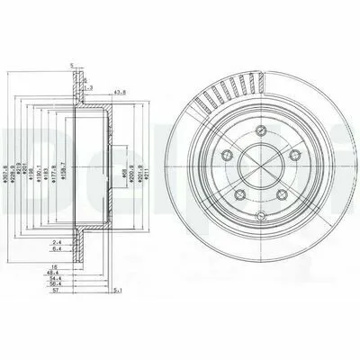 DELPHI BG4041 Disco Freno Spedito Oggi