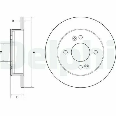 DELPHI BG4917C Disco Freno Ordina Subito