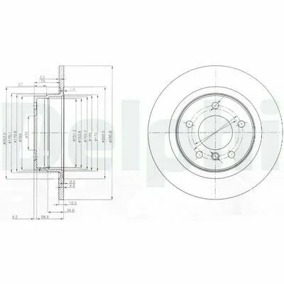DELPHI BG3960 Disco Freno Prezzo Conveniente