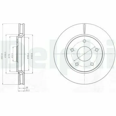 Ultimissimo Modello DELPHI BG4248 Disco Freno
