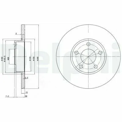 DELPHI BG2749 Disco Freno Ultime Pezzi
