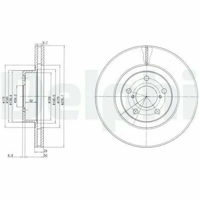 DELPHI BG2827C Disco Freno Compra Adesso