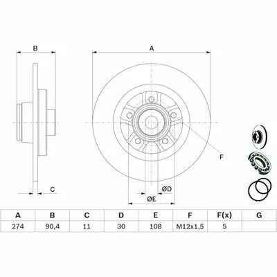 A Buon Prezzo BOSCH 0 986 479 F30 Disco Freno
