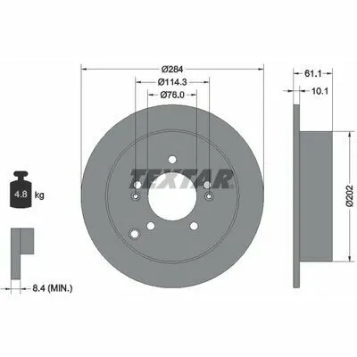 Offerta Del Giorno TEXTAR PRO 92134003 Disco Freno