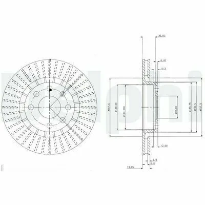 DELPHI BG2636 Disco Freno Offerta Limitata