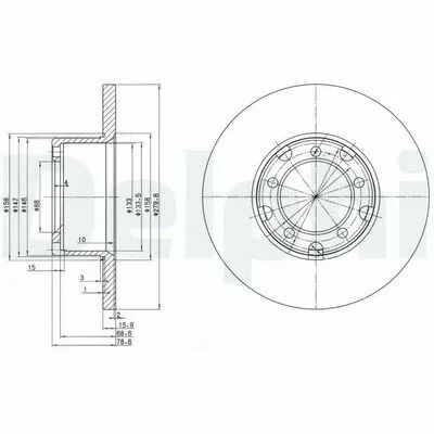 Direttamente Dal Produttore DELPHI BG2265 Disco Freno