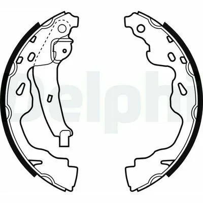 DELPHI LS1961 Kit Ganasce Freno Professionale