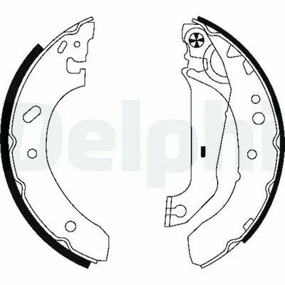 DELPHI LS1783 Kit Ganasce Freno Non Perdere