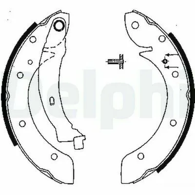 Offerta Lampo DELPHI LS1838 Kit Ganasce Freno