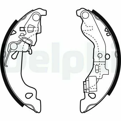 DELPHI LS1858 Kit Ganasce Freno Occasione
