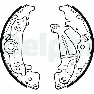 DELPHI LS2138 Kit Ganasce Freno Prezzo Ridotto