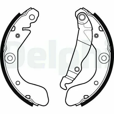 DELPHI LS2114 Kit Ganasce Freno Solo Oggi