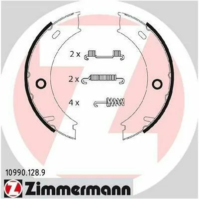 ZIMMERMANN 10990.128.9 Kit Ganasce Freno Offerta Limitata