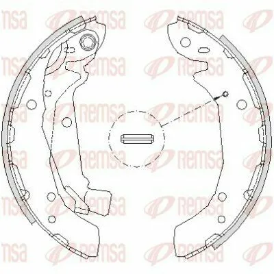 REMSA 4197.00 Kit Ganasce Freno Ultime Pezzi
