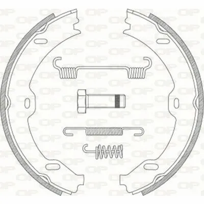 OPEN PARTS BSA2190.00 Kit Ganasce Freno Affare