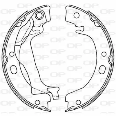 Reso Gratuito OPEN PARTS BSA2224.00 Kit Ganasce Freno