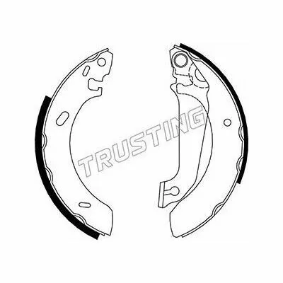 TRUSTING 040.133 Kit Ganasce Freno Professionale