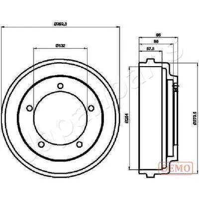 Novità JAPANPARTS TA-0316C Tamburo Freno