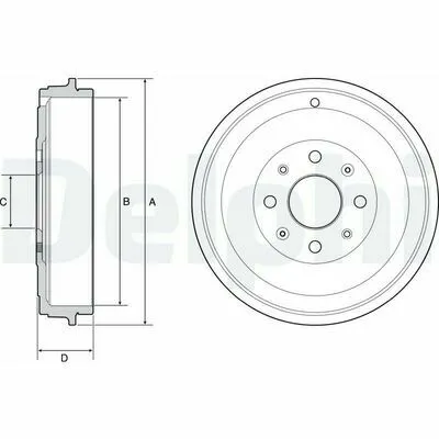 Pagamento Sicuro DELPHI BF503 Tamburo Freno