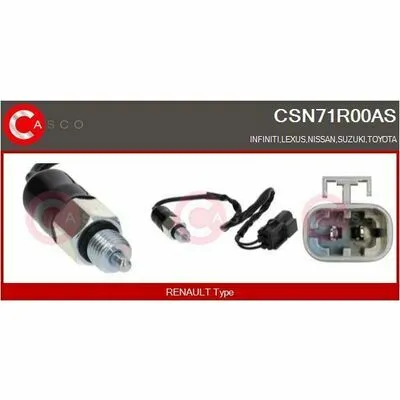 CASCO Brand New HQ CSN71R00AS Interruttore, Luce di Retromarcia Promozione