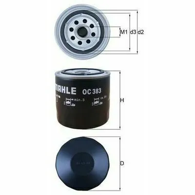 Spedizione Espresso KNECHT OC 383 Filtro Olio