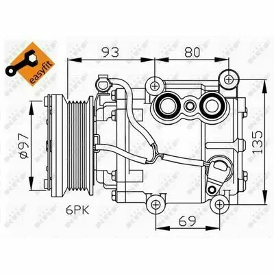 NRF EASY FIT 32247 Compressore, Climatizzatore Di Tendenza
