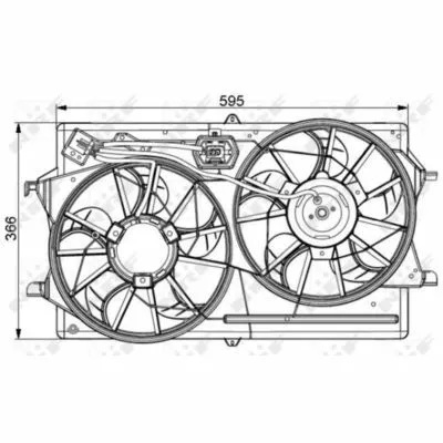 NRF 47061 Ventola, Raffreddamento Motore Prezzo Basso
