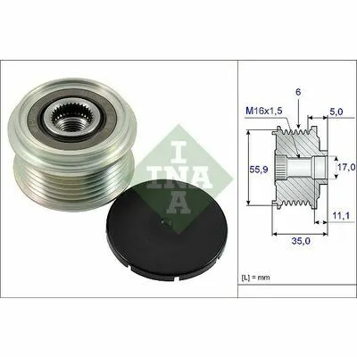 Ordina Subito INA 535 0222 10 Puleggia Cinghia, Alternatore