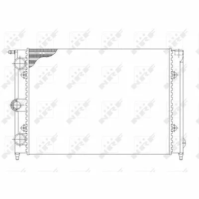 Prezzo Basso NRF 58697 Radiatore, Raffreddamento Motore