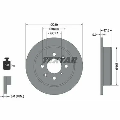 Sconto TEXTAR PRO 92077903 Disco Freno