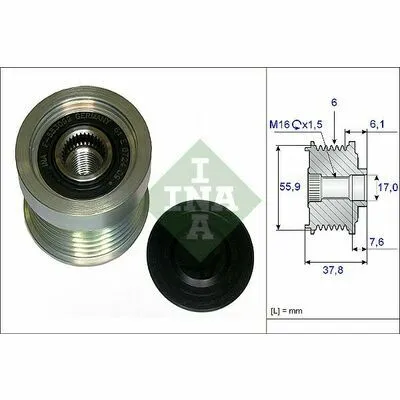 INA 535 0072 10 Puleggia Cinghia, Alternatore Soddisfatti O Rimborsati