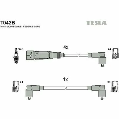 TESLA T042B Cavo Accensione Promo Stagionale