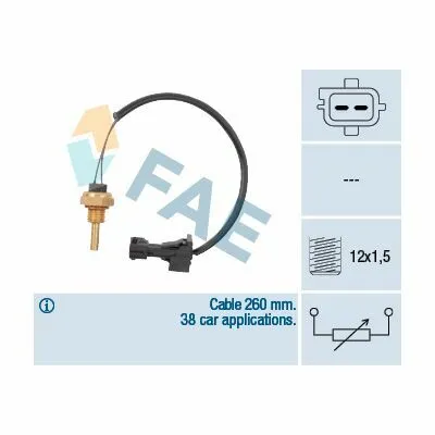 Non Perdere FAE 32740 Sensore, Temperatura Refrigerante