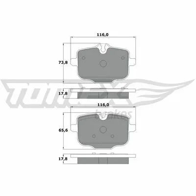 Scelto Dai Clienti TOMEX BRAKES TX 17-36 Kit Pastiglie Freno, Freno a Disco