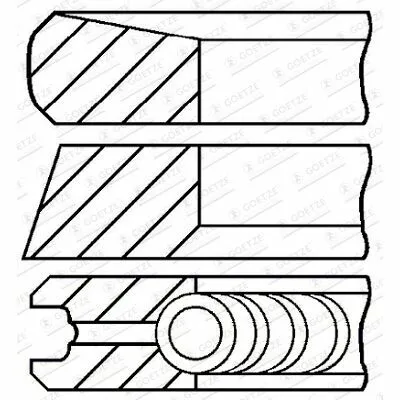 A Buon Prezzo GOETZE ENGINE 08-424907-00 Fascia Elastica