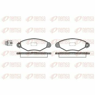 REMSA 0643.00 Kit Pastiglie Freno, Freno a Disco Prezzo Conveniente