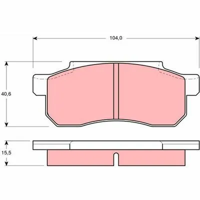 Affare TRW GDB361 Kit Pastiglie Freno, Freno a Disco