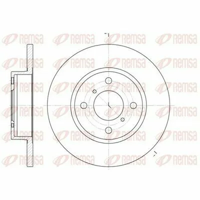 REMSA 6621.00 Disco Freno Offerta Lampo