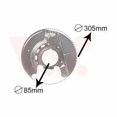 Acquista Ora VAN WEZEL 0620372 Lamiera Paraspruzzi, Disco Freno