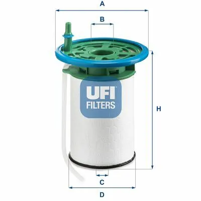 Professionale UFI 26.053.00 Filtro Carburante