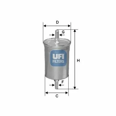 Prezzo Basso UFI 31.848.00 Filtro Carburante